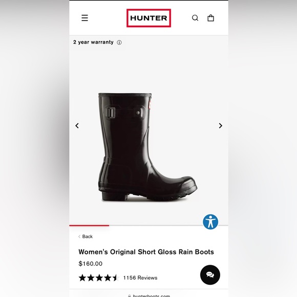Hunter Women's Original Short Gloss Rain Boots - Picture 1 of 6